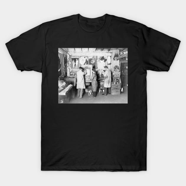 Print Shop, 1921. Vintage Photo T-Shirt by historyphoto